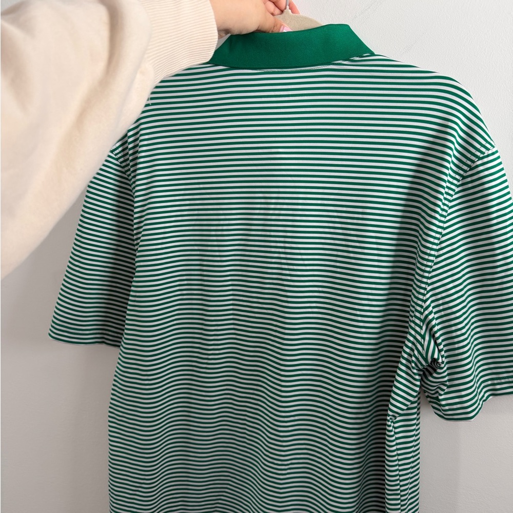 Vineyard Vines Green Striped Performance Polo Size Large - Picture 4 of 5